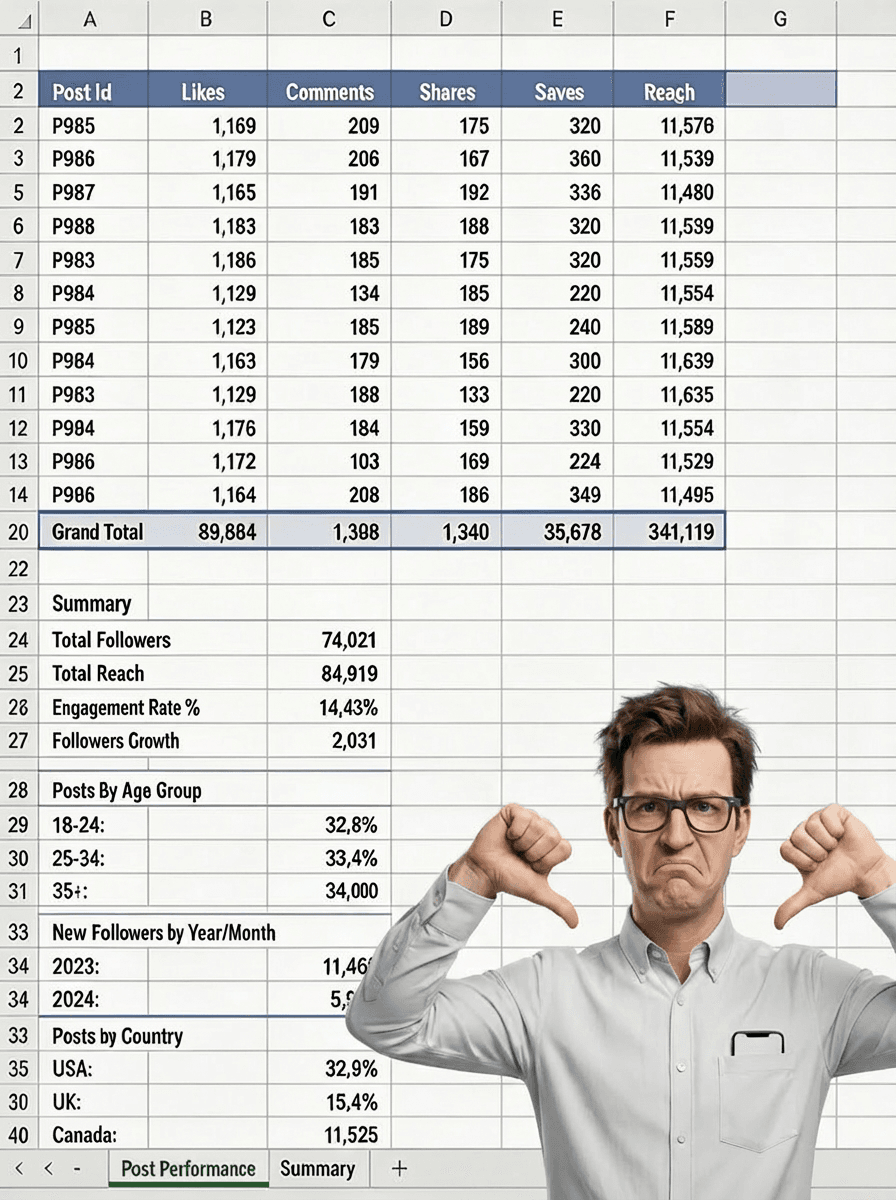 DataProFlow Analytics Spreadsheet View